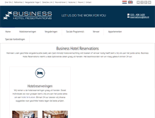 Tablet Screenshot of businesshotelreservations.nl